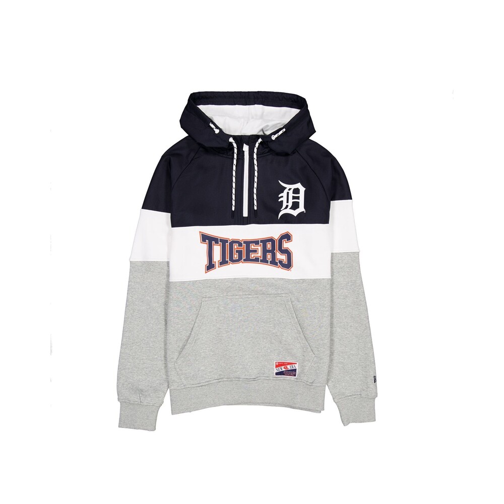 New Era Detroit Tigers Throwback Color Block Hoodie - Size S